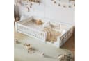 Flieks Kinderbett Bodenbett Plattformbett 90x200cm mit Gitter und Kissen Bild 2