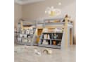 Flieks Hochbett Kinderbett Halbhochbett 90x200cm mit LED Bild 3