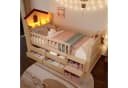 Flieks Kinderbett Halbhohes Hausbett mit LED und Schubladen Bild 2