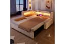 Flieks Polsterbett Daybett mit Ausziehfunktion und LED Bild 2