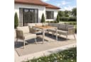 Flieks Gartenlounge-Set 7-Sitzer L-Form Beige Bild 4