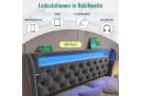 Flieks Polsterbett Hydraulisches Stauraumbett 140x190cm mit LED Beleuchtung USB Typ-C Bild 5