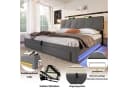 Flieks Polsterbett mit LED-Beleuchtung und Stauraum Bild 5