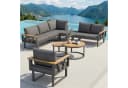 Flieks Gartenlounge-Set 7-Sitzer Metall mit 2 Couchtischen Bild 1