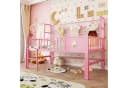 Flieks Kinderbett Rosa Metallbett 90x200cm mit Kleiderstange Bild 2