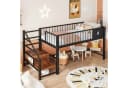 Flieks Kinderbett Hochbett Metall Schwarz mit Stauraum Bild 3