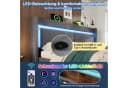 Flieks Polsterbett 180x200 Grau mit LED, USB & Stauraum Bild 4
