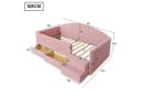Flieks Kinderbett Einzelbett 90x190cm mit 2 Schubladen Treppe Rausfallschutz Bild 3