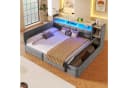Flieks Daybett Polsterbett 140x190cm LED Aufladen Grau Bild 1