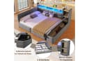 Flieks Daybett Polsterbett 140x190cm LED Aufladen Grau Bild 5