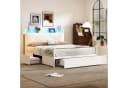 Flieks Himmelbett Weiß mit Stauraum und LED Bild 1