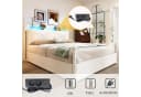 Flieks Himmelbett Weiß mit Stauraum und LED Bild 4