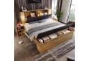 Flieks Holzbett Doppelbett 180x200cm Stauraumkopfteil USB Bild 2