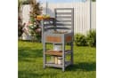 Flieks Garten-Geräteschrank Massivholz Edelstahl-Arbeitsplatte Bild 2