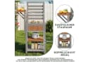Flieks Garten-Geräteschrank Massivholz Edelstahl-Arbeitsplatte Bild 4