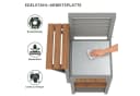 Flieks Garten-Geräteschrank Massivholz Edelstahl-Arbeitsplatte Bild 5