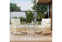 Flieks Balkonset 2 Stühle & Tisch Rattan Beige Bild 1