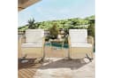 Flieks Balkonset 2 Stühle & Tisch Rattan Beige Bild 3