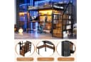 Flieks Hochbett Metall 90x200 mit Schreibtisch LED & Schubladen Bild 5