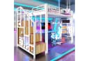 Flieks Hochbett Metall 140x200 mit LED & Stauraumtreppe Bild 1