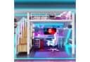 Flieks Hochbett Metall 140x200 mit LED & Stauraumtreppe Bild 2
