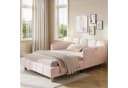 Flieks Polsterbett Rosa mit Samtbezug und Rausfallschutz Bild 2
