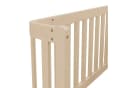 Flieks Kinderbett Massivholz Bodenbett mit Zaun Beige Bild 5