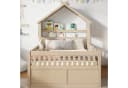Flieks Kinderbett Hausbett 140x200 mit Ausziehbett & Schubladen Bild 3