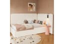 Flieks Polsterbett Daybett Beige mit Stauraum und Leselampe Bild 1