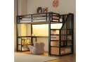 Flieks Hochbett Metall 90x200 mit Stauraumtreppe Bild 2