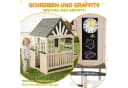 Flieks Outdoor-Spielküche Massivholz Hausform mit Wasserhahn Bild 4