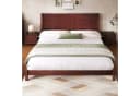 Flieks Holzbett 180x200 Braun mit Kopfteil und Lattenrost Bild 4