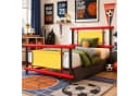 Flieks Kinderbett Metallbett 90x200cm Rot mit 2 Schubladen Bild 1