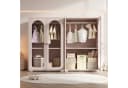 Flieks Kinderkleiderschrank 2-tlg. Rosa Acryl-Türen Bild 1