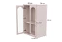 Flieks Kinderkleiderschrank 2-tlg. Rosa Acryl-Türen Bild 5