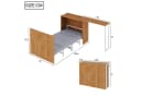 Flieks Schrankbett 90x200 mit Dreh-Schreibtisch & Matratze Bild 5