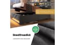 Flieks Polsterbett 180x200 mit LED & USB Stauraumbett Grau Bild 4