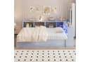 Flieks Massivholzbett Daybett Grau mit LED & Stauraum Bild 4