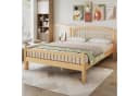 Flieks Massivholzbett 140x200 cm mit Lattenrost Beige Bild 2