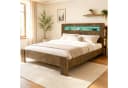 Flieks Massivholzbett 180x200 mit Stauraum, LED & USB Bild 2
