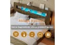 Flieks Massivholzbett 180x200 mit Stauraum, LED & USB Bild 5