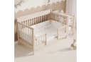 Flieks Babybett aus Kiefernholz höhenverstellbar mit Schutzzaun Bild 4