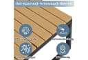 Flieks Gartenlounge-Set 6-Sitzer Grau/Braun mit Neigungsfunktion Bild 4