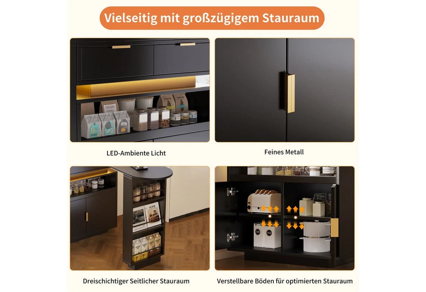 Merax Bartisch 360° drehbar mit LED-Beleuchtung - Bild 5