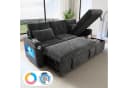 Merax Ecksofa mit LED-Beleuchtung & USB, L-förmiges Sofa mit Schlaffunktion Bild 2