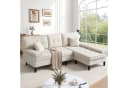 Merax Ecksofa Chenille L-Form Sofa 195 cm Breite Bild 3