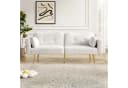 Merax Schlafsofa Bettsofa Klappsofa Wolkenform 3-fach verstellbare Rückenlehne Bild 4