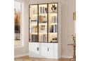 Merax Glasvitrine mit LED-Beleuchtung steuerbar per App Bild 3