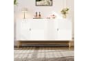 Merax Sideboard Kommode 160 cm mit 4 Türen und goldenen Beinen Bild 1