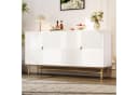 Merax Sideboard Kommode 160 cm mit 4 Türen und goldenen Beinen Bild 2